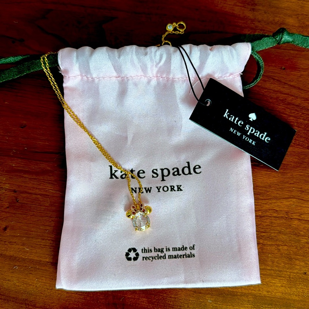 Disney X Kate Spade Minnie Mouse pendant necklace